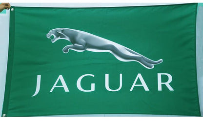 Jaguar Flag-3x5 FT-100% polyester Banner-Green-Black