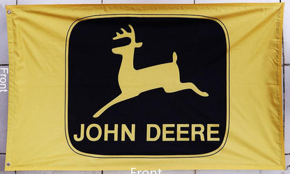 John deere flag-3x5 FT-100% polyester-Banner-one sided & 2 sided