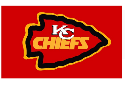 Kansas City Chiefs Flag-3x5 FT NFL Chiefs Banner-100% polyester-2 Metal Grommets