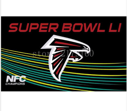 Atlanta Falcons Flag-3x5 NFL Falcons Banner-100% polyester