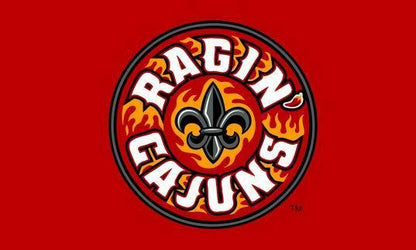 NCAA Louisiana Ragin' Cajuns flag 3X5FT University of Louisiana at Lafayette banner,100% Polyester 90x150cm