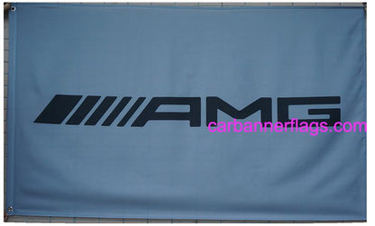 Mercedes benz Flag-3x5 Checkered AMG 3M Banner-100% polyester