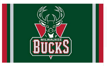 Milwaukee Bucks Flag-3x5 NBA Bucks Banner-100% polyester
