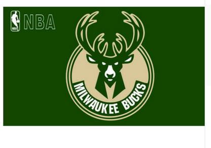 Milwaukee Bucks Flag-3x5 NBA Bucks Banner-100% polyester