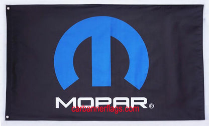 Mopar Flag-3x5 Checkered Banner-Metal Grommets