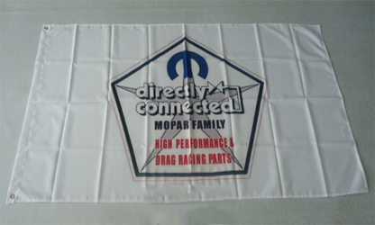 Mopar Flag-3x5 Checkered Banner-Metal Grommets