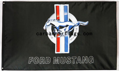 Ford Mustang Flag-3x5 Banner-100% polyester