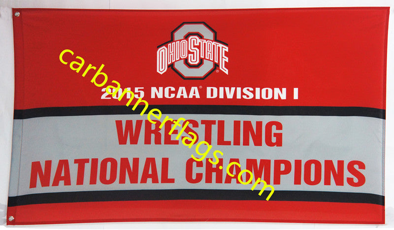 NCAA Ohio State Buckeyes Flag 3x5Ft  Ohio State University Banner,100% polyester