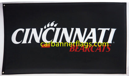 NCAA Cincinnati Bearcats Flags University of Cincinnati Banner -3x5ft -100% polyester Digital Printing