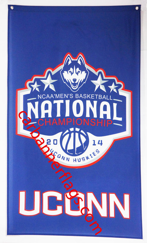 NCAA Connecticut Huskies Flags University of Connecticut Banner -3x5ft -100% polyester