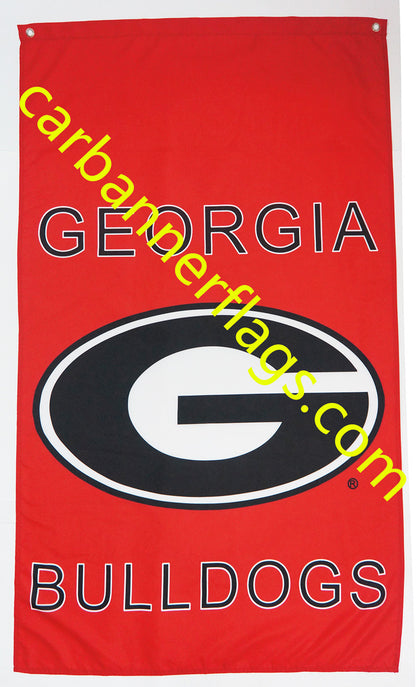 NCAA Georgia Bulldogs flag University of Georgia banner,100% polyster