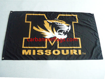 NCAA Missouri Tigers Flag University of Missouri Banner 100% polyester flag,3*5 ft