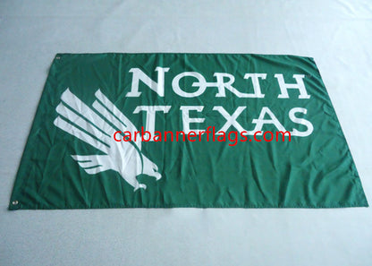 NCAA North Texas Mean Green flag University of North Texas banner 3x5 FT 100D Polyester flag