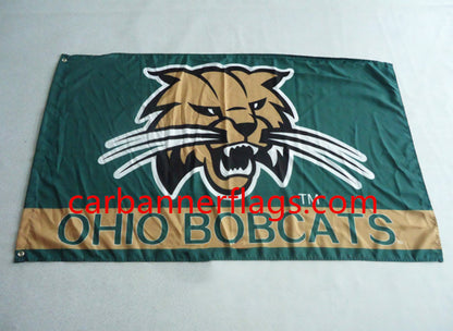 NCAA  Ohio Bobcats Flag Ohio University Banner 3x5 ft 100% polyester OU flags