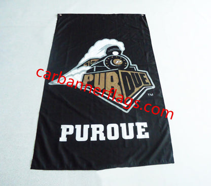 NCAA Purdue Boilermakers Flag 3x5ft  Purdue University Banner,100% polyester