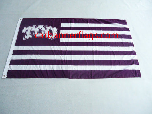 NCAA TCU Horned Frogs Flag 3x5Ft Texas Christian University 90x150cm Banner 100% Polyester