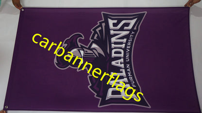 NCAA Furman Paladins Flag 3x5Ft  Furman University Paladins Banner 100% polyester Digital printing 150* 90cm