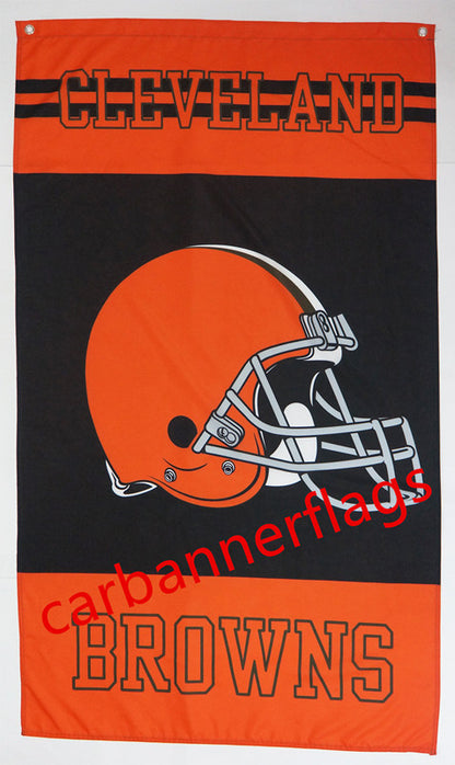 Cleveland Browns Flag-3x5 NFL Banner-100% polyester