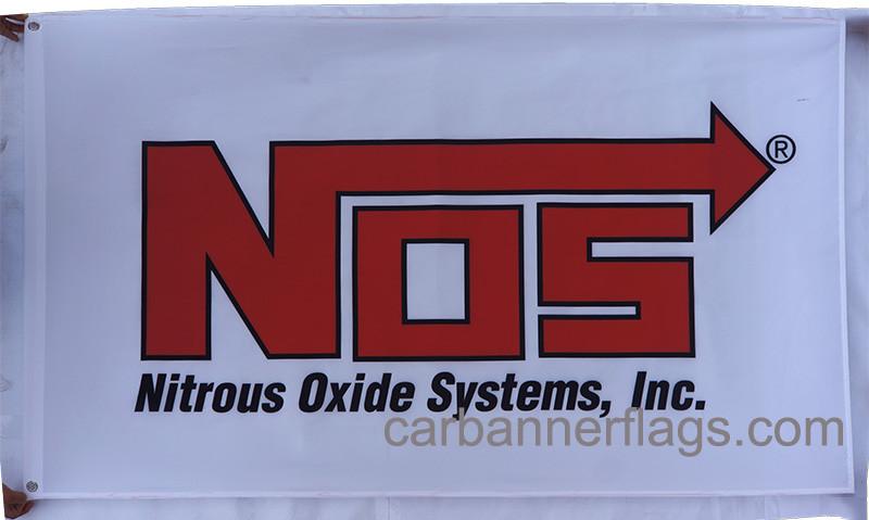 NOS Flag-3x5 Banner-100% polyester-White