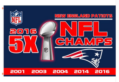 New England Patriots Flag-3x5 NFL Banner-100% polyester