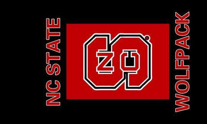 NCAA NC State Wolfpack Flag North Carolina State University Banner,100% polyester flag,3*5 ft