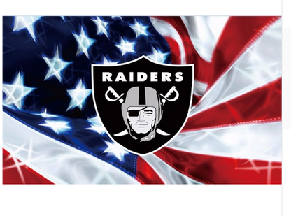 Las Vegas Raiders Flag Oakland Raiders Flag-3x5 NFL Banner-100% polyester-black