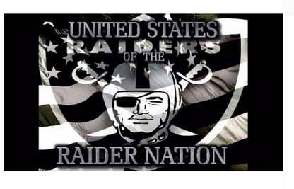 Las Vegas Raiders Flag Oakland Raiders Flag-3x5 NFL Banner-100% polyester-black