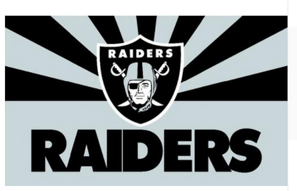 Las Vegas Raiders Flag Oakland Raiders Flag-3x5 NFL Banner-100% polyester-black