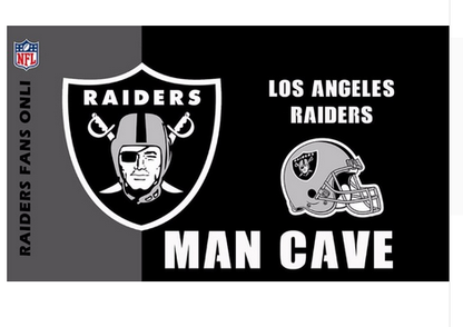 Las Vegas Raiders Flag Oakland Raiders Flag-3x5 NFL Banner-100% polyester-black