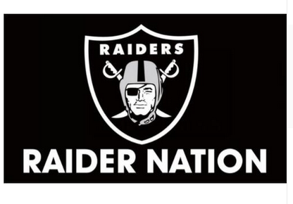 Las Vegas Raiders Flag Oakland Raiders Flag-3x5 NFL Banner-100% polyester-black