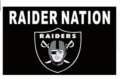 Las Vegas Raiders Flag Oakland Raiders Flag-3x5 NFL Banner-100% polyester-black