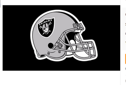 Las Vegas Raiders Flag Oakland Raiders Flag-3x5 NFL Banner-100% polyester-black