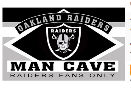 Las Vegas Raiders Flag Oakland Raiders Flag-3x5 NFL Banner-100% polyester-black