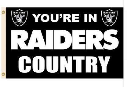 Las Vegas Raiders Flag Oakland Raiders Flag-3x5 NFL Banner-100% polyester-black