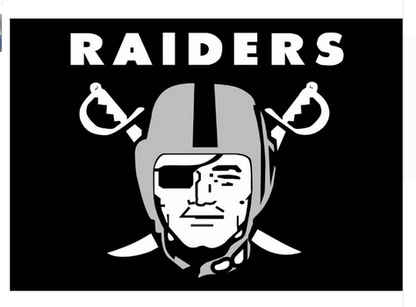 Las Vegas Raiders Flag Oakland Raiders Flag-3x5 NFL Banner-100% polyester-black