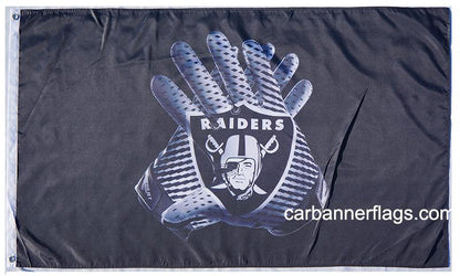 Las Vegas Raiders Flag Oakland Raiders Flag-3x5 NFL Banner-100% polyester-black