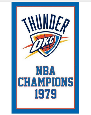 Oklahoma City Thunder Flag-3x5FT NBA Thunder Banner-100% polyester