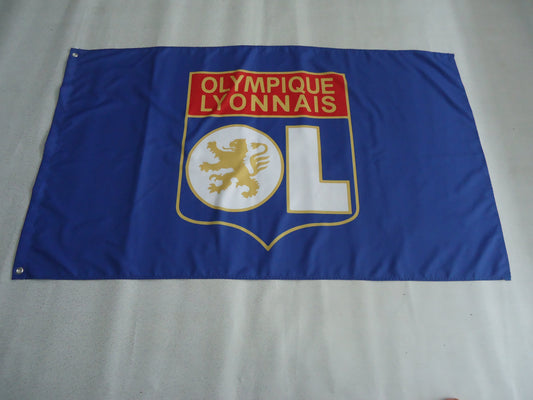 Olympique Lyonnais Flag-3x5 Banner-100% polyester