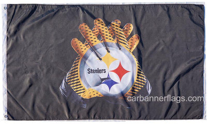 Pittsburgh Steelers Flag-3x5 NFL the Terrible Towel Flag Banner-100% polyester-Free shipping for USA