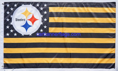 Pittsburgh Steelers Flag-3x5 NFL the Terrible Towel Flag Banner-100% polyester-Free shipping for USA