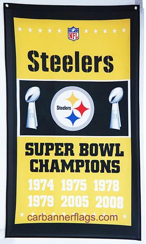 Pittsburgh Steelers Flag-3x5 NFL the Terrible Towel Flag Banner-100% polyester-Free shipping for USA