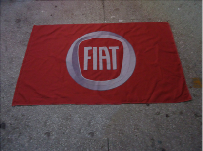 Fiat Flag-3x5 Fiat racing Banner-Metal Grommets