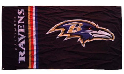Baltimore Ravens Flag-3x5 NFL Banner-100% polyester-gloves-champions