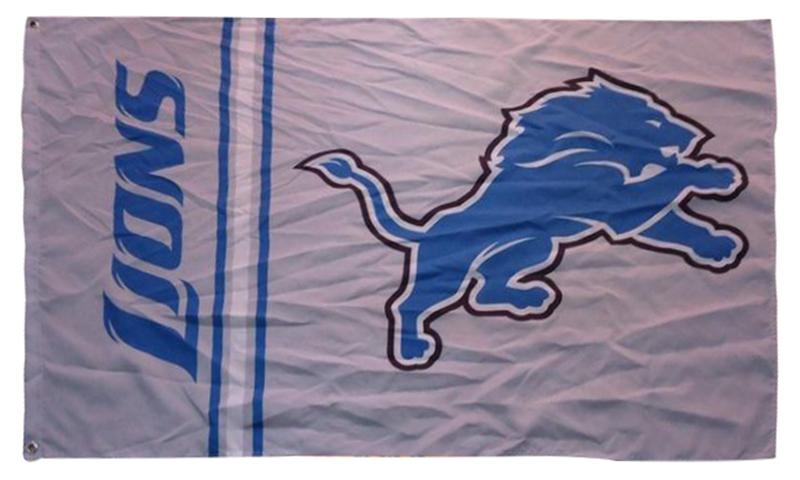 Detroit Lions Flag-3x5 NFL Banner-100% polyester