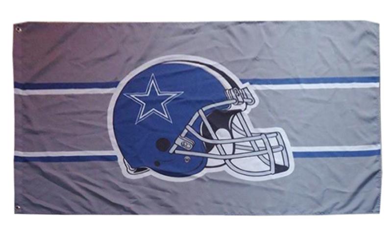 Dallas Cowboys Flag-3x5FT NFL Banner-100% polyester-Helmet