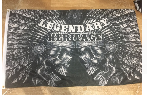 Skull Flag-3x5 Banner-100% polyester