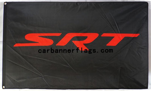 Dodge SRT Hellcat Flag-3x5 Banner-100% polyester-Black