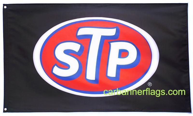 STP Flag-3x5 FT-Black-100% polyester-2 Metal Grommets Banner-Black