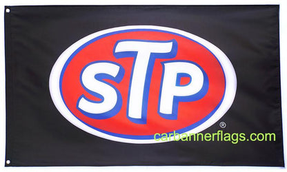 STP Flag-3x5 FT-Black-100% polyester-2 Metal Grommets Banner-Black