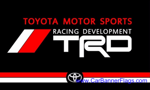 TRD Flag-Toyota TRD Flag-TRD Toyota Motor Sports Racing Flag-3x5 FT Banner-100% polyester-2 Metal Grommets